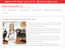 Tablet Screenshot of healthcoachingnow.com